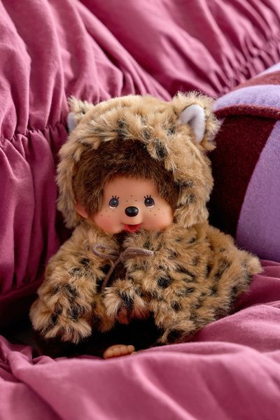 Monchhichi Animal Costume Plushie In Leopard Hood At Urban Outfitters
