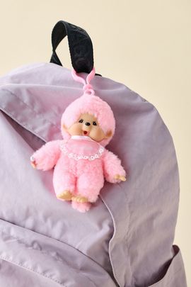 Monchhichi Monchhichi Beanie Plushie Keychain in Pink at Urban Outfitters