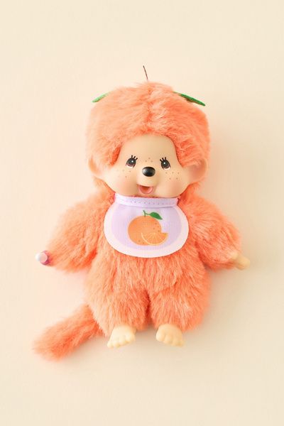 Monchhichi Monchhichi Fruit Beanie Plushie in Orange at Urban Outfitters