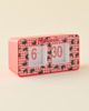 Monchhichi Monchhichi Gingham Analog Flip Clock in Red at Urban Outfitters - 2