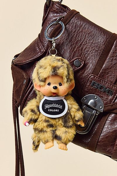 Monchhichi Monchhichi Plushie Keychain in Leopard at Urban Outfitters