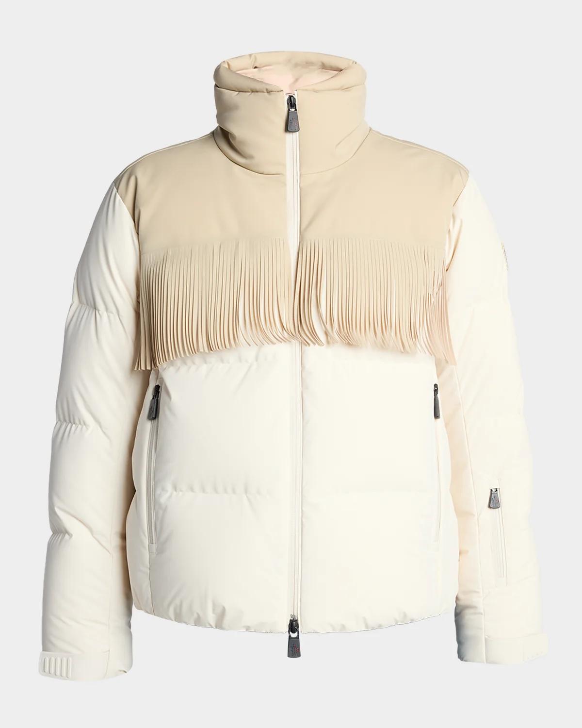 Moncler Bessin Fringed Insulated Ski Jacket