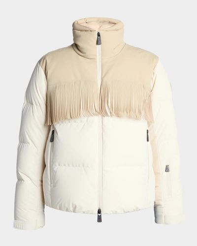 Moncler Bessin Fringed Insulated Ski Jacket
