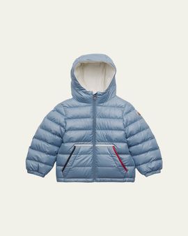 Moncler Boy's Icarus Hooded Short Down Jacket