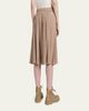 Moncler Check Pleated Wool Midi Skirt - 3