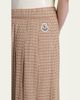 Moncler Check Pleated Wool Midi Skirt - 5