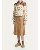 Moncler Cotton-Blend Pleated A-Line Midi Skirt - 2