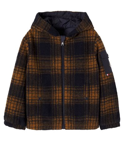 Moncler Enfant Moncler Enfant Aubrac reversible checked jacket
