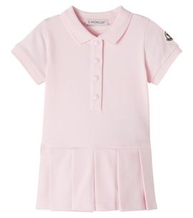 Moncler Enfant Moncler Enfant Baby cotton-blend piquÃ© polo dress