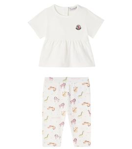 Moncler Enfant Moncler Enfant Baby cotton-blend T-shirt and sweatpants set
