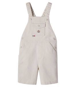 Moncler Enfant Moncler Enfant Baby cotton-blend twill overalls