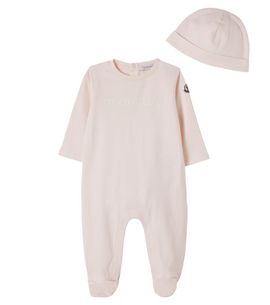 Moncler Enfant Moncler Enfant Baby cotton beanie and onesie set