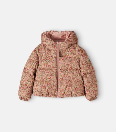 Moncler Enfant Moncler Enfant Baby Francesca floral corduroy down jacket
