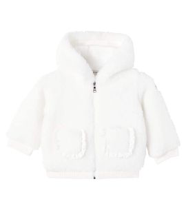 Moncler Enfant Moncler Enfant Baby hooded teddy cardigan