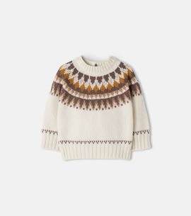 Moncler Enfant Moncler Enfant Baby jacquard wool and cashmere sweater