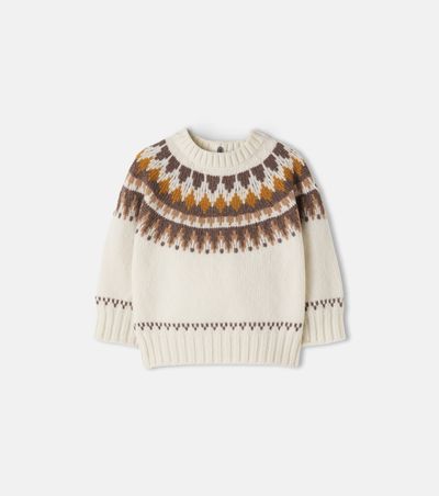 Moncler Enfant Moncler Enfant Baby jacquard wool and cashmere sweater