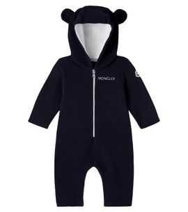 Moncler Enfant Moncler Enfant Baby logo fleece onesie