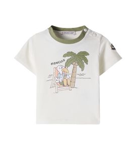 Moncler Enfant Moncler Enfant Baby logo printed cotton-blend T-shirt