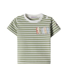 Moncler Enfant Moncler Enfant Baby logo striped cotton-blend T-shirt