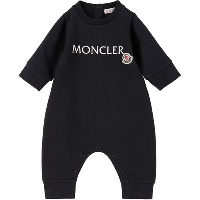 Moncler Enfant Moncler Enfant Baby Navy Logo Romper