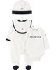 Moncler Enfant Moncler Enfant Baby White & Navy Logo Jumpsuit Set - 1