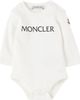 Moncler Enfant Moncler Enfant Baby White & Navy Logo Jumpsuit Set - 2