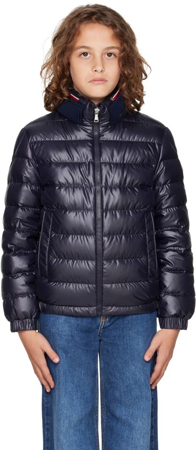 Moncler Enfant Moncler Enfant Big Kids Navy Brendann Down Jacket