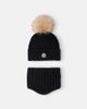 Moncler Enfant Moncler Enfant Cable-knit wool-blend beanie and scarf set - 1