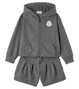 Moncler Enfant Moncler Enfant Jersey hoodie and shorts set