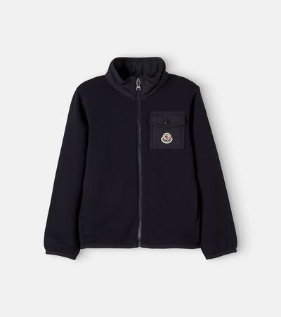 Moncler Enfant Moncler Enfant Logo cotton cardigan