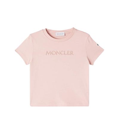 Moncler Enfant Moncler Enfant Logo embroidered cotton jersey T-shirt