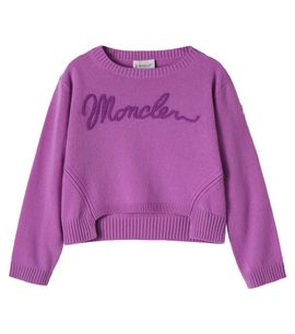 Moncler Enfant Moncler Enfant Logo wool and cashmere sweater