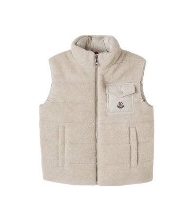 Moncler Enfant Moncler Enfant Merek teddy down vest
