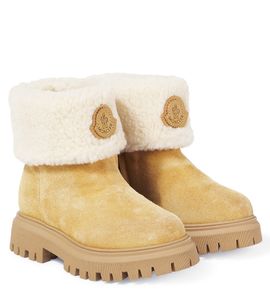 Moncler Enfant Moncler Enfant Petit Aurea teddy-lined suede boots