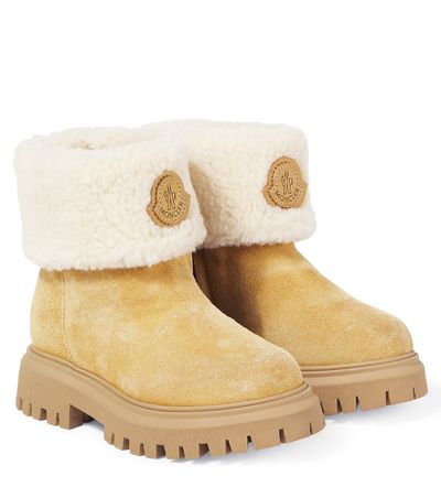 Moncler Enfant Moncler Enfant Petit Aurea teddy-lined suede boots