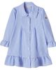 Moncler Enfant Moncler Enfant Ruffled striped shirt dress - 1