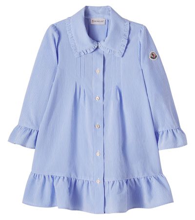 Moncler Enfant Moncler Enfant Ruffled striped shirt dress