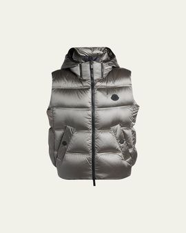 Moncler Fluidite Zip-Front Down Vest