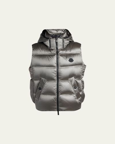 Moncler Fluidite Zip-Front Down Vest