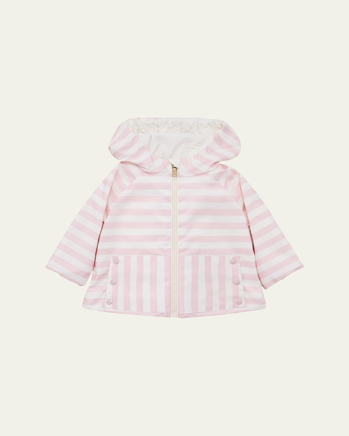 Moncler Girl's Melde Striped Hooded Jacket