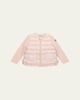 Moncler Girl's Rib-Sleeve Quilted Down Cardigan - 1