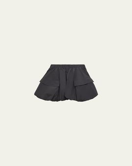 Moncler Girl's Taffeta Cargo Shorts