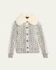Moncler Grenoble Beille Bomber Jacket with Detachable Shearling Collar - 1