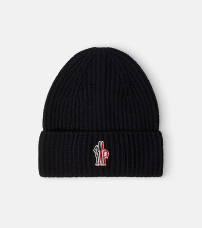 Moncler Grenoble Enfant Moncler Grenoble Enfant Logo ribbed-knit virgin wool beanie