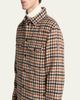 Moncler Grenoble Men's Check Wool Padded Shirt Jacket - 5