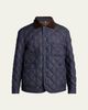 Moncler Grenoble Men's Cotton & Leather Quilted Jacket - 1