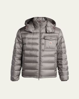 Moncler Grenoble Men's Hood Logo Puffer Jacket