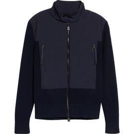 Moncler Grenoble Moncler Grenoble Hybrid Down Fill Zip-Up Cotton Cardigan