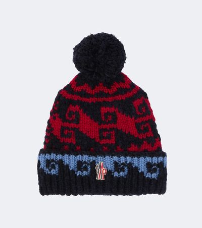 Moncler Grenoble Moncler Grenoble Intarsia wool and alpaca-blend beanie