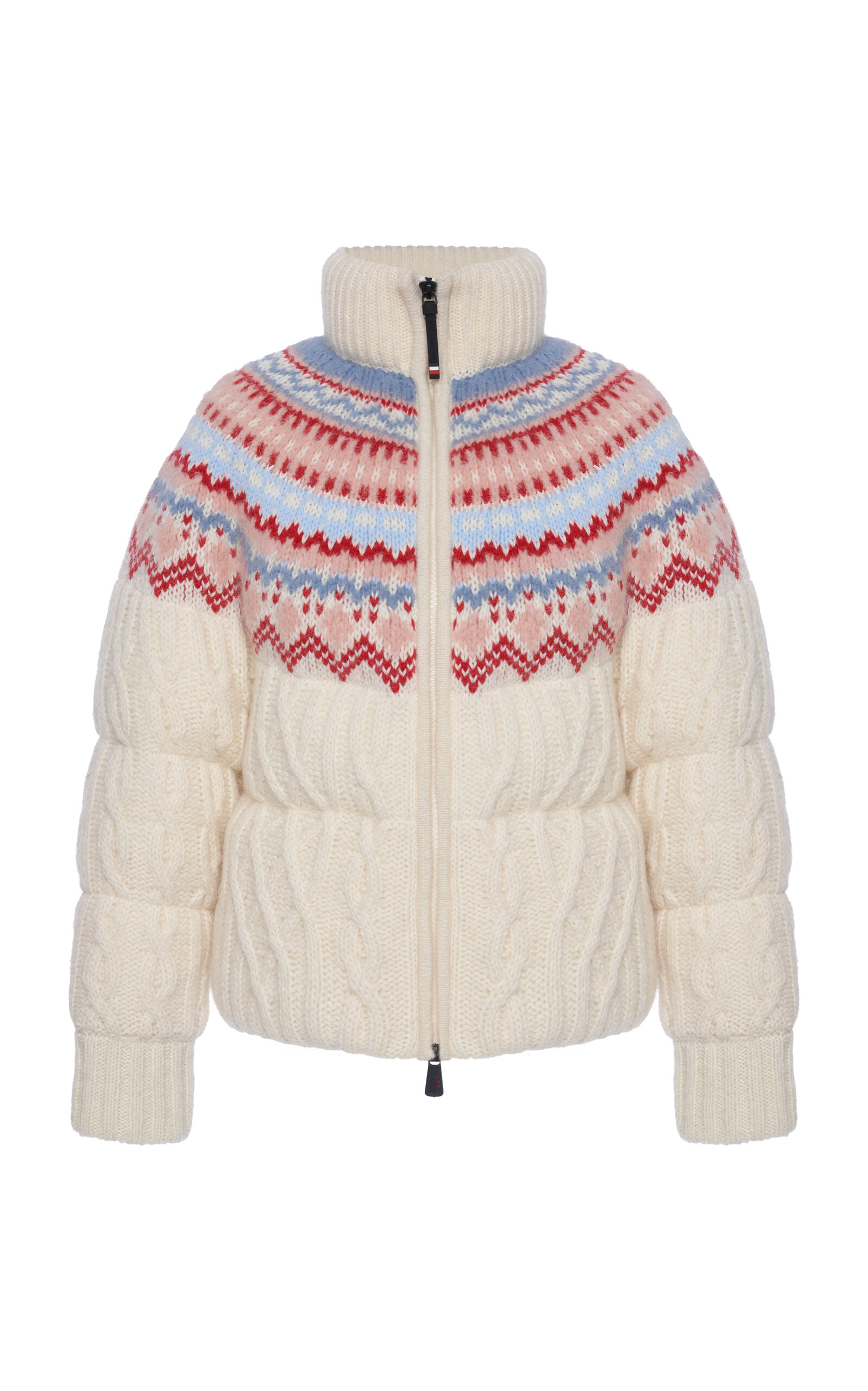 Moncler Grenoble Moncler Grenoble Knit WoolMohair Down Jacket